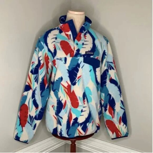 Patagonia Sweaters - Patagonia Synchilla Snap-T Pullover RARE Feather Dance: Channel Blue Size Medium